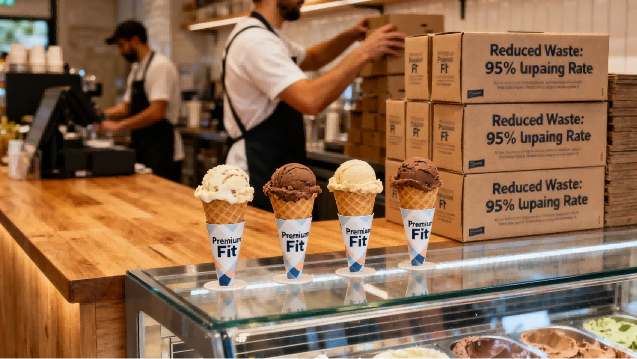 Ice Cream Cone Paper Sleeves 4 Ice Cream Cone Paper Sleeves 4