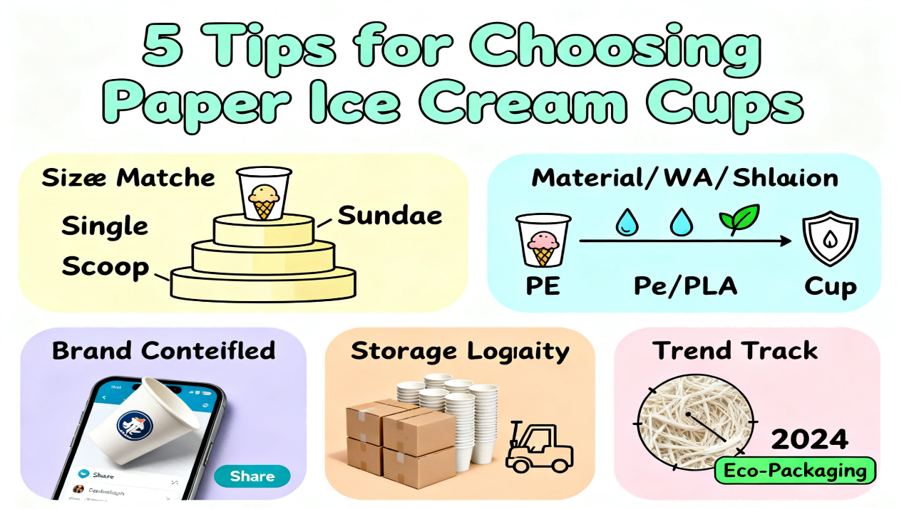 Paper Ice Cream Cups 4 Paper Ice Cream Cups 4